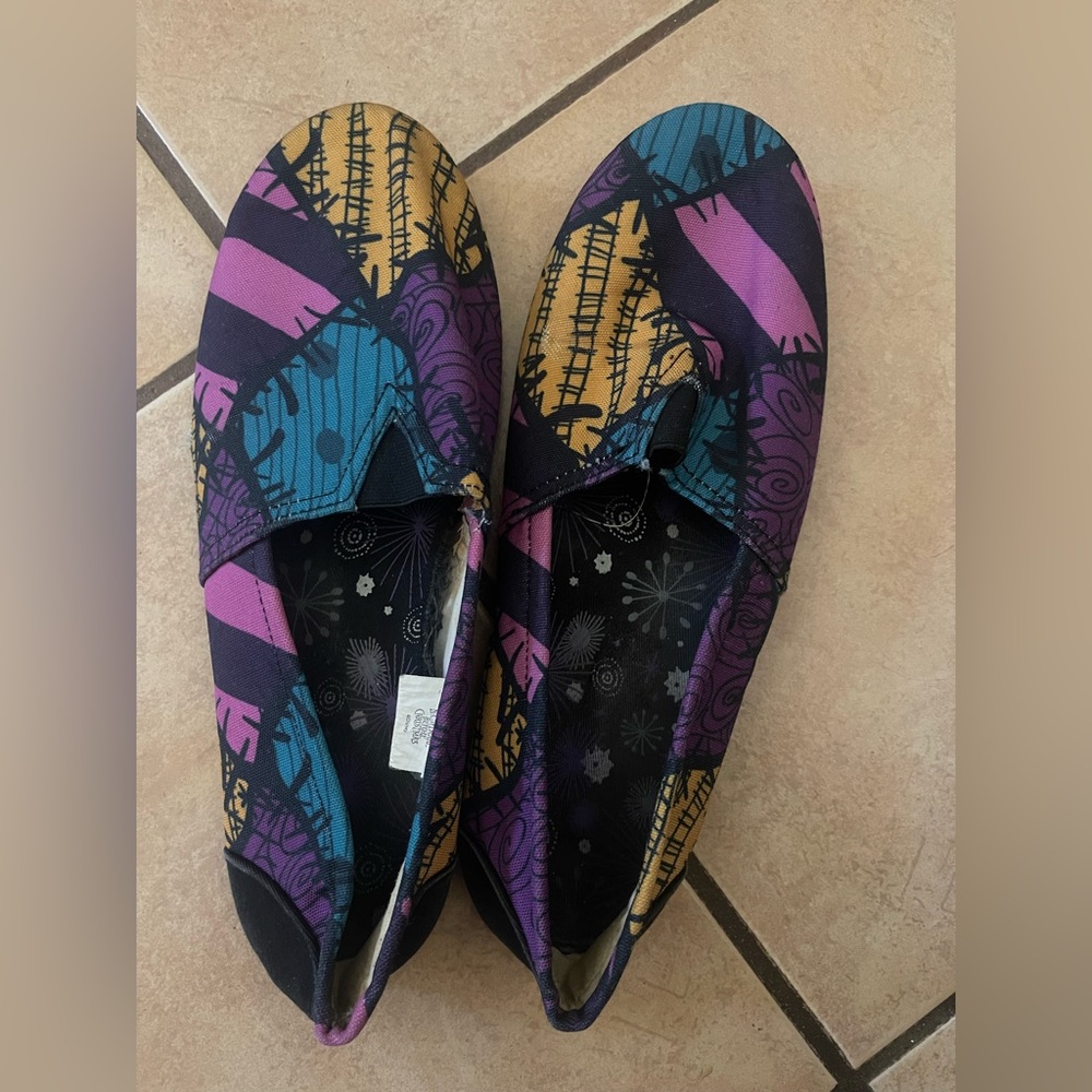 Bioworld Nightmare Before Christmas Slip-on Sally Shoes - Women | Size: L